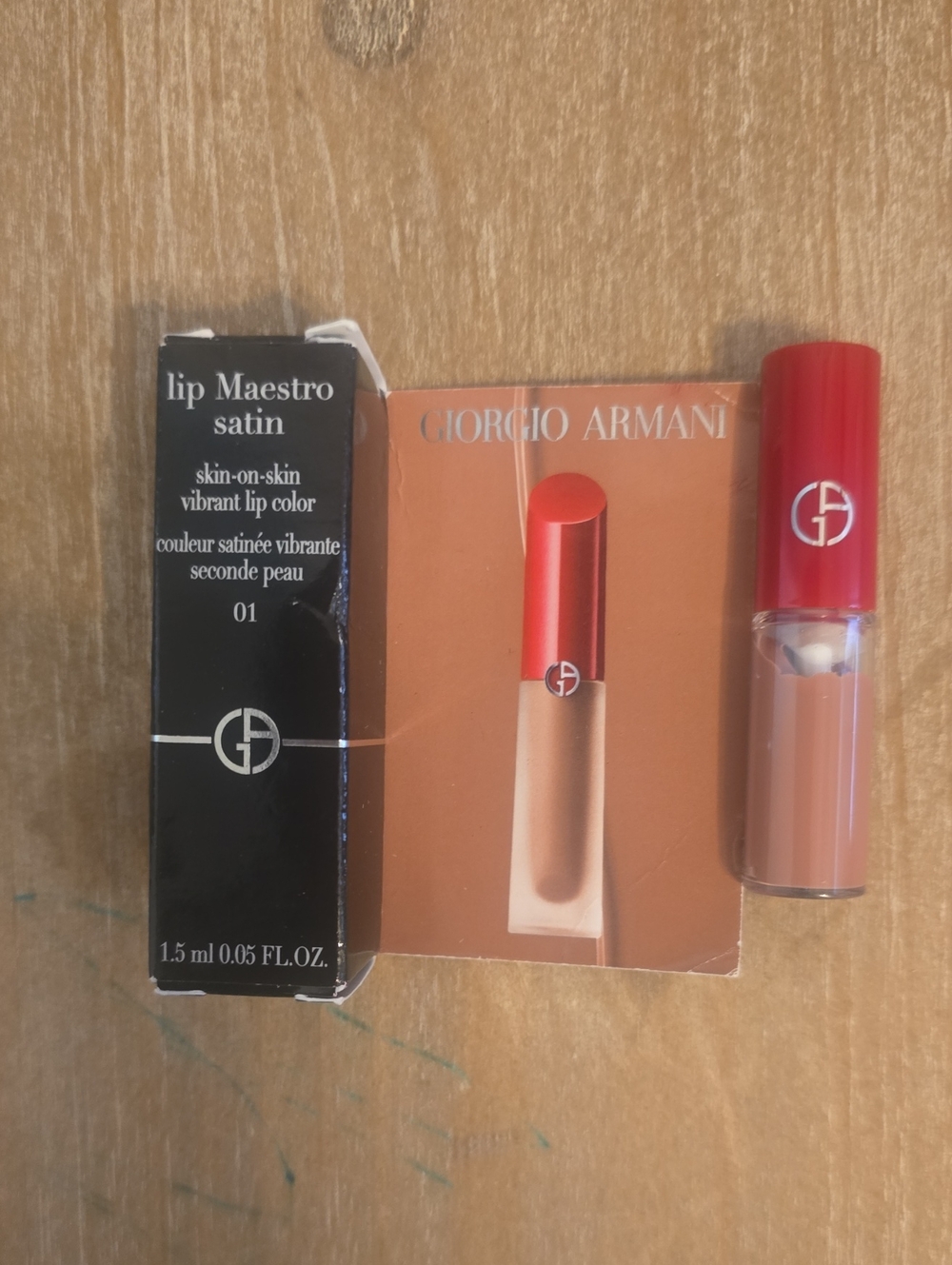Giorgio Armani Lip Maestro Satin Liquid Lipstick - 01
